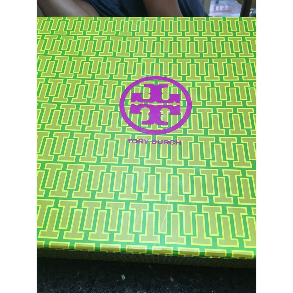 Tory Burch Frete Clutch- Orange & Gold - Picture 4 of 4